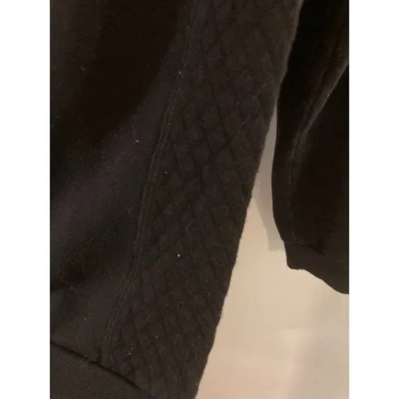 SOULCYCLE Black Quilted Pullover Sweatshirt- Sequin SOUL. Size S - Picture 4 of 6